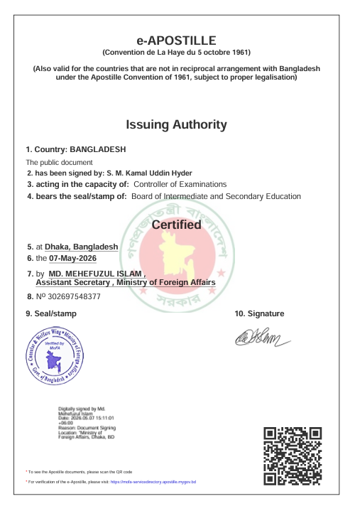 Apostille document